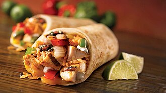 Burrito bowl, beef or pork, with rice