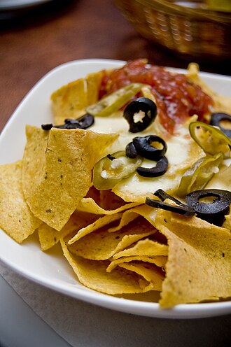 Nachos, beef or pork