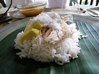 Rice, cooked with coconut milk