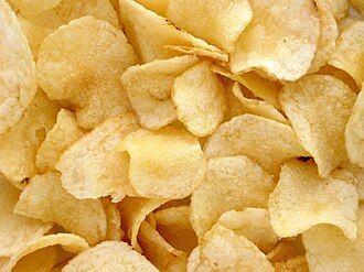 Potato chips, plain