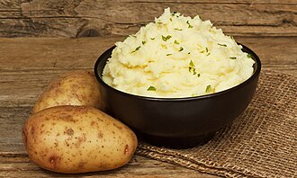 Potato, mashed, from fast food