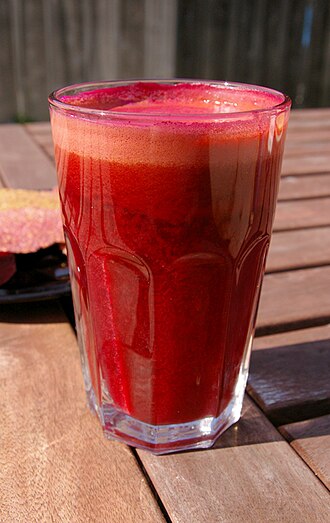 Vegetable and fruit juice drink, with high vitamin C, light