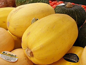 Squash, spaghetti, peeled, seeded, raw