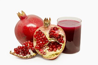Juice, pomegranate, from concentrate, shelf-stable