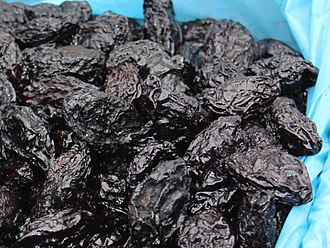Plums, dried (prunes), uncooked