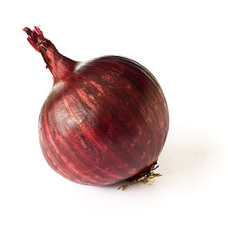 Onions, red, raw